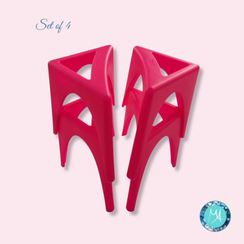 Limited Edition! - Level-Up Paint Stands: Fluid Art Risers, Set of 4 (Pink)